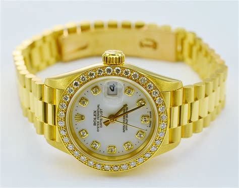 ROLEX LADIES DATEJUST PRESIDENT FACTORY 